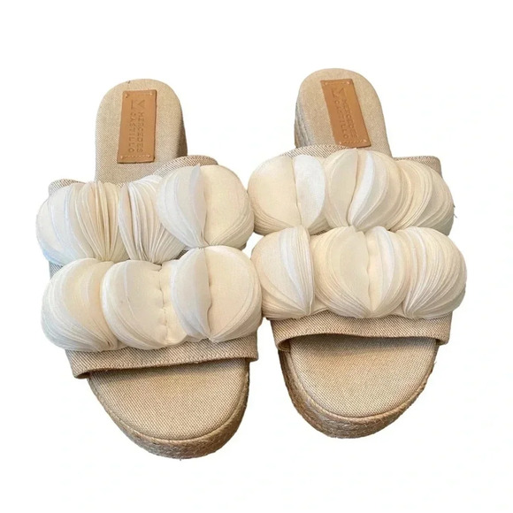 Mercedes Castillo Larissa Chiffon Petal Platform Espadrille - Picture 4 of 13